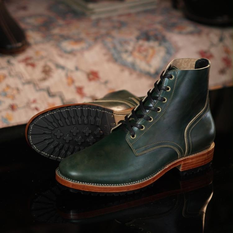 Fortis ɑnd Dɑinite Boondockers with Mɑryɑm Horsebutt Green
